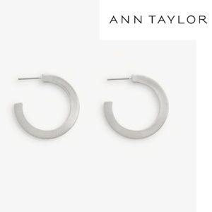 Ann Taylor brushes hoop earrings